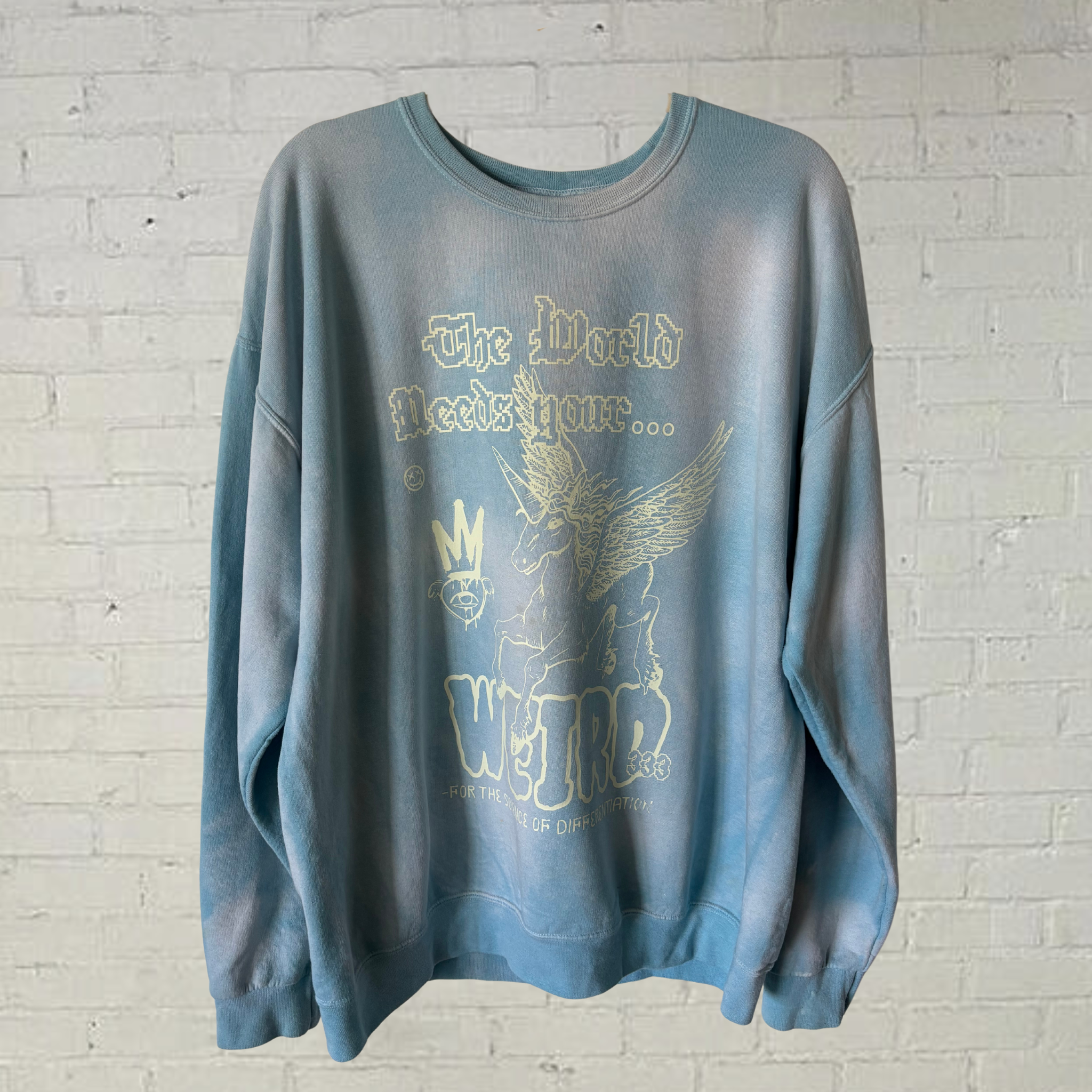 'Weird' Faded Crewneck