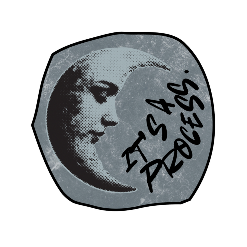 Moon Perma-Sticker