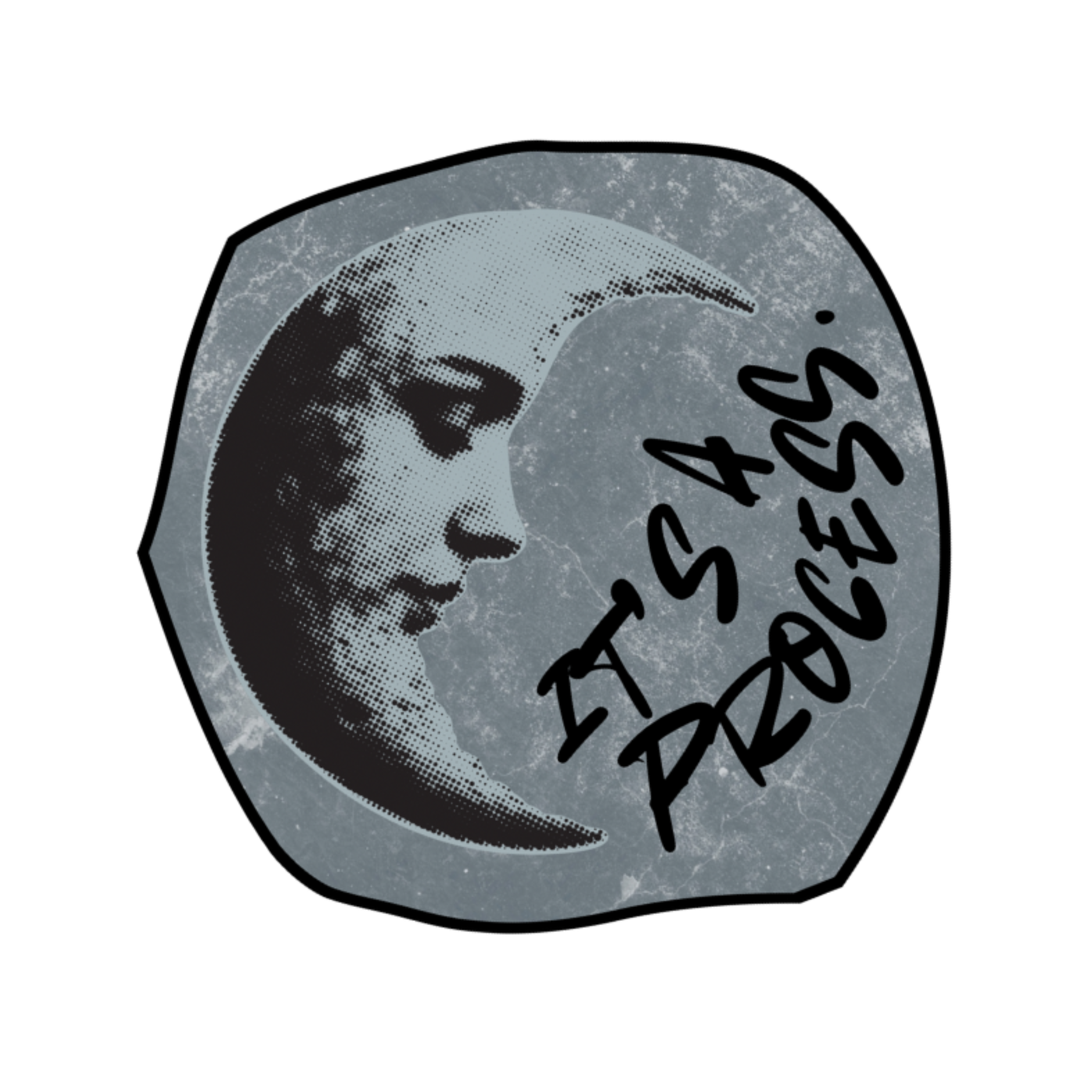 Moon Perma-Sticker