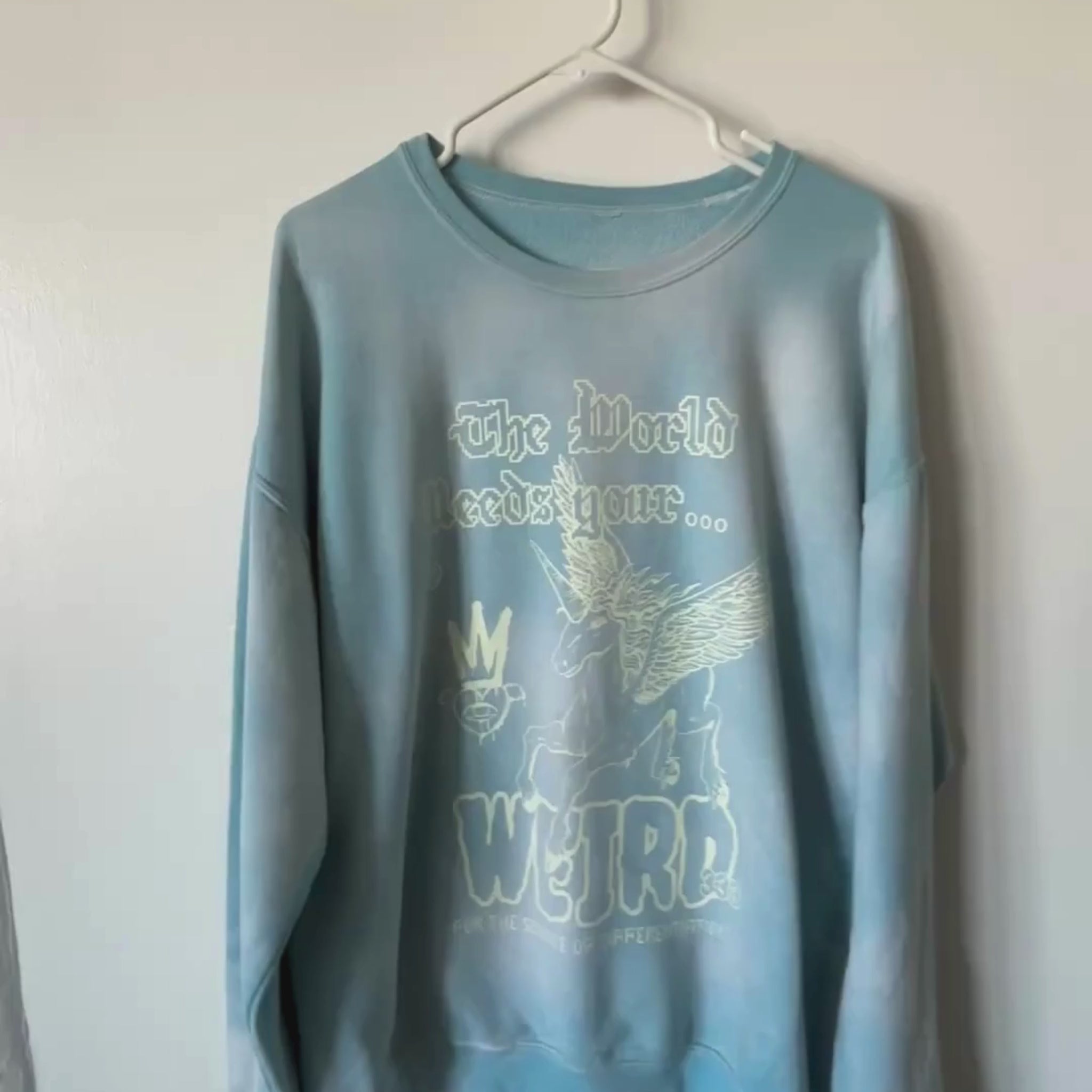 'Weird' Faded Crewneck
